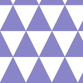 lavender and white triangles