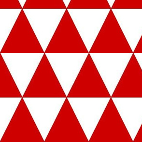 red and white triangles