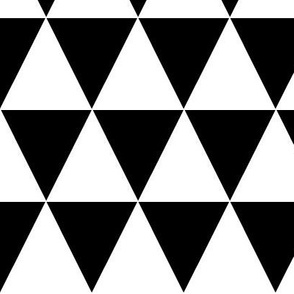 white and black triangles