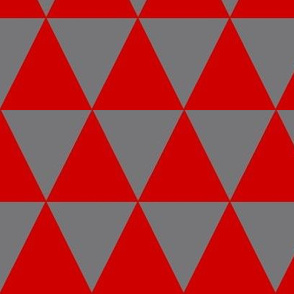 red and gray triangles
