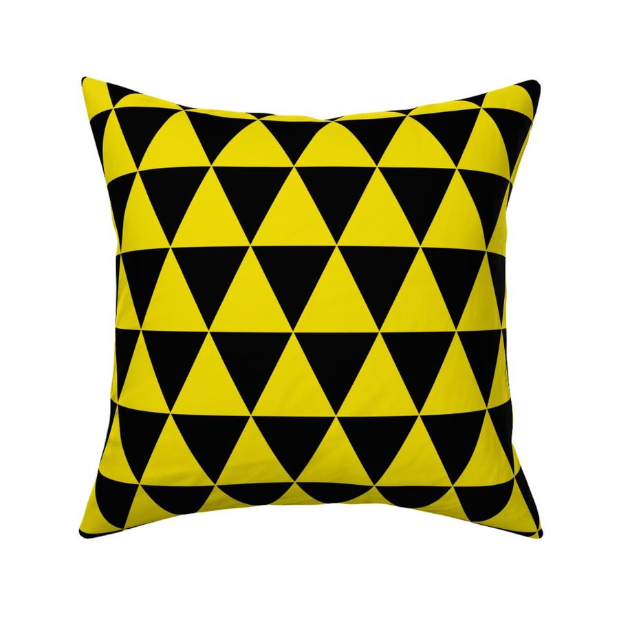 yellow and black triangles