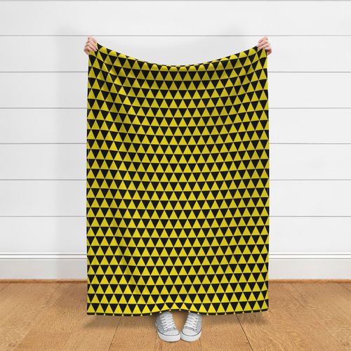 yellow and black triangles