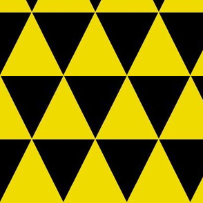 yellow and black triangles