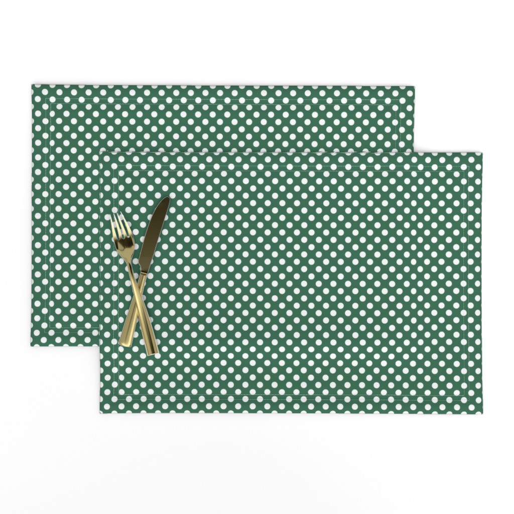 Polkadot - dark green