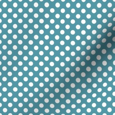 Polka dot  - Light teal