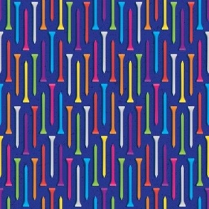 Golf Tees on Blue (small scale)