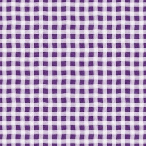 Purple Texture Wonky Gingham