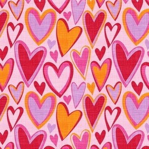 Kitschy Hearts w-texture