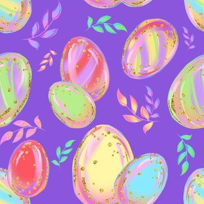 Easter eggs purple