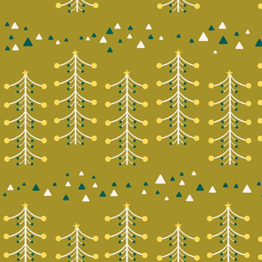 geometric Christmas trees
