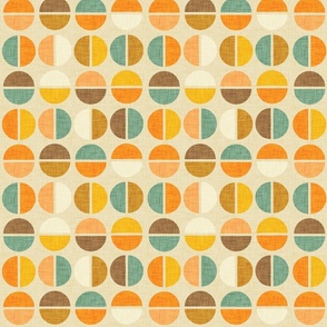 Mod Abstract Circle Earth Beige