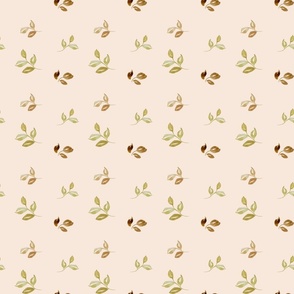 orchard rose leaf toss in BEIGE