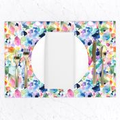 Colorful geometric crystals Watercolor Rainbow Small 