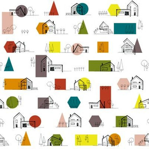 Small Geometric Scandinavian Houses