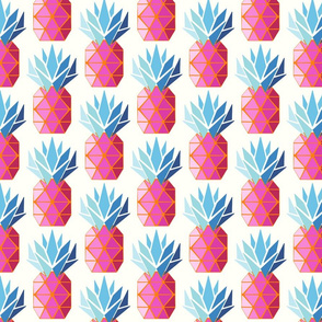 geometric pineapple/pink turquoise