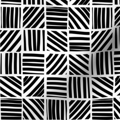 Block stripes - black and white