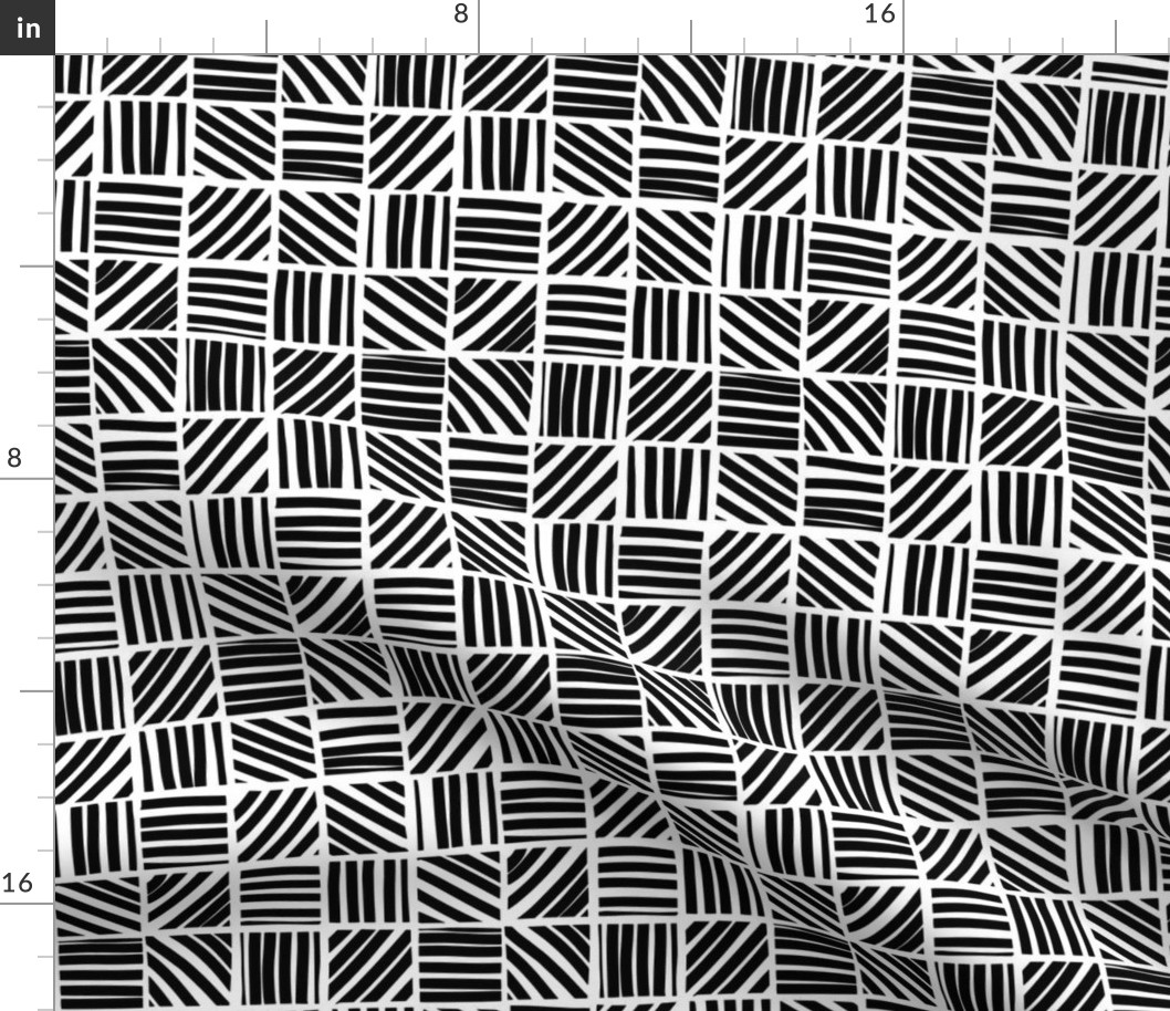 Block stripes - black and white