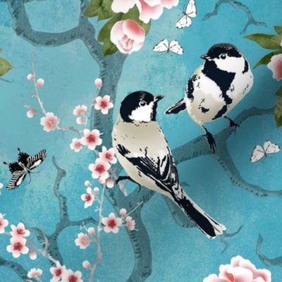 Chinoiserie birds  - bigger birds