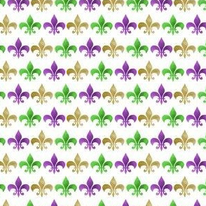 TINY mardi gras fleur de lis - metallic fabric, gold fabric, mardi gras fabric - metallic look