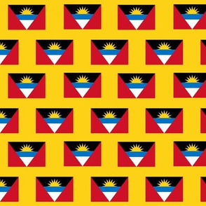 SMALL antigua and barbuda flag fabric - country flags fabric, North American flags