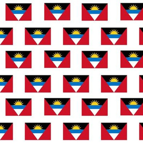 SMALL antigua and barbuda flag fabric - country flags fabric, North American flags