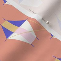 Medium Geometric Kites on Pink