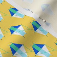 Small Geometric Kites on Yellow