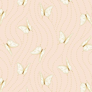 White Eyelet Butterflies | Small | Blush