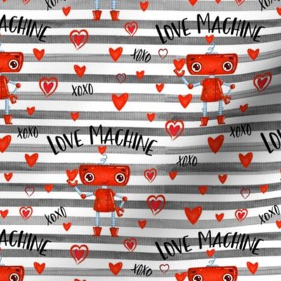 Charcoal Stripe Love Machine