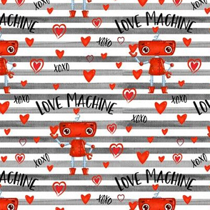 Charcoal Stripe Love Machine