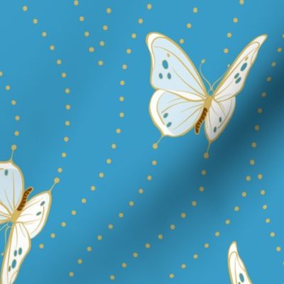 White Eyelet Butterflies | Blue Cheer