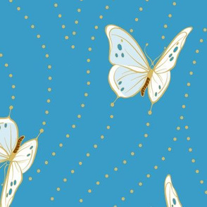 White Eyelet Butterflies | Blue Cheer