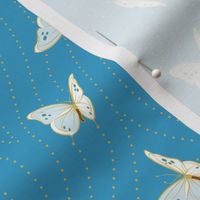 White Eyelet Butterflies | Small | Blue Cheer