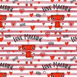 Brick Red Stripe Love Machine