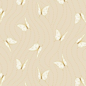 White Eyelet Butterflies | Small | Natural