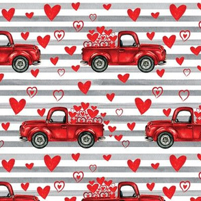Charcoal stripe valentine trucks