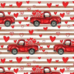 Brown stripe valentine trucks