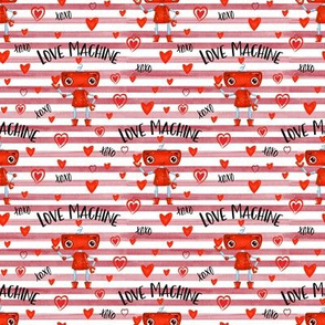 Small Brick Red Stripe Love Machine