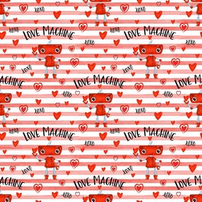 Small Coral Stripe Love Machine