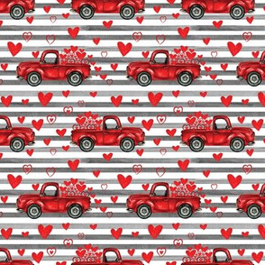 Small Black stripe valentine trucks