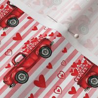 Small Red stripe valentine trucks