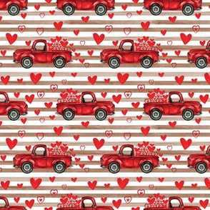 Small Brown stripe valentine trucks