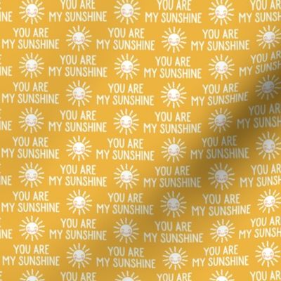 (small scale) You are my sunshine - cute sun - gold - LAD21