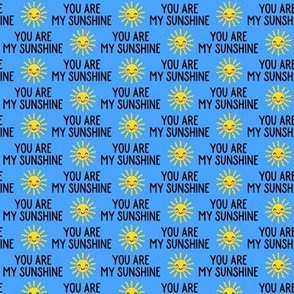 (small scale) You are my sunshine - cute sun - blue - LAD21