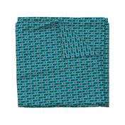 Mama's boy - valentines day fabric - teal - C21