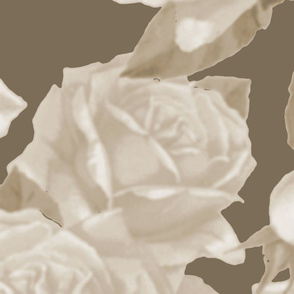 Grand Sepia Rose