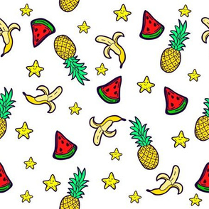 Cartoon fruits