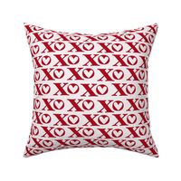 XOXO white red medium