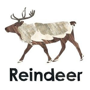 Reindeer - 6" panel