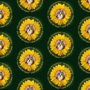 Shih Tzu Sunflower